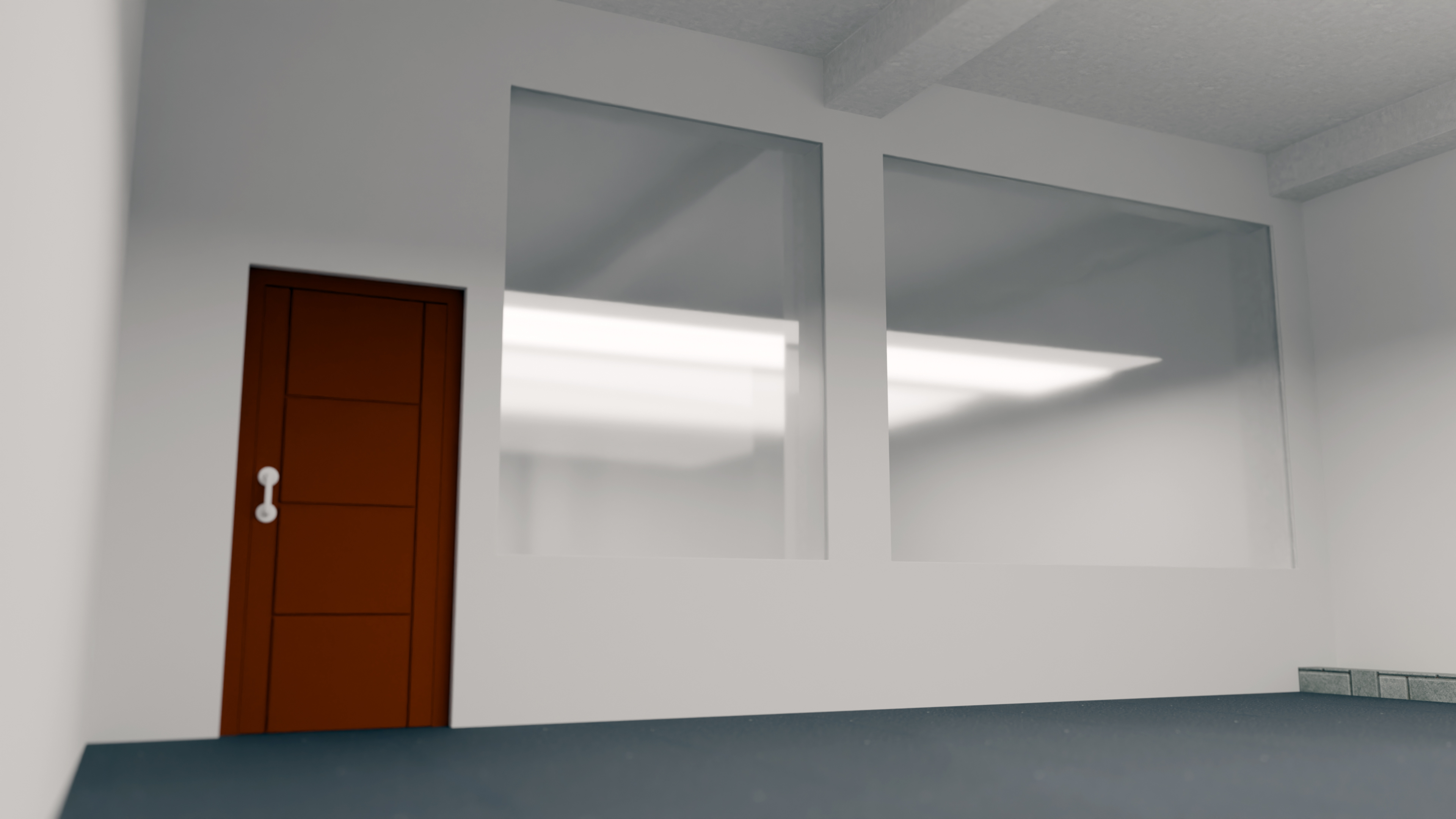 Interior front space 3D mockup