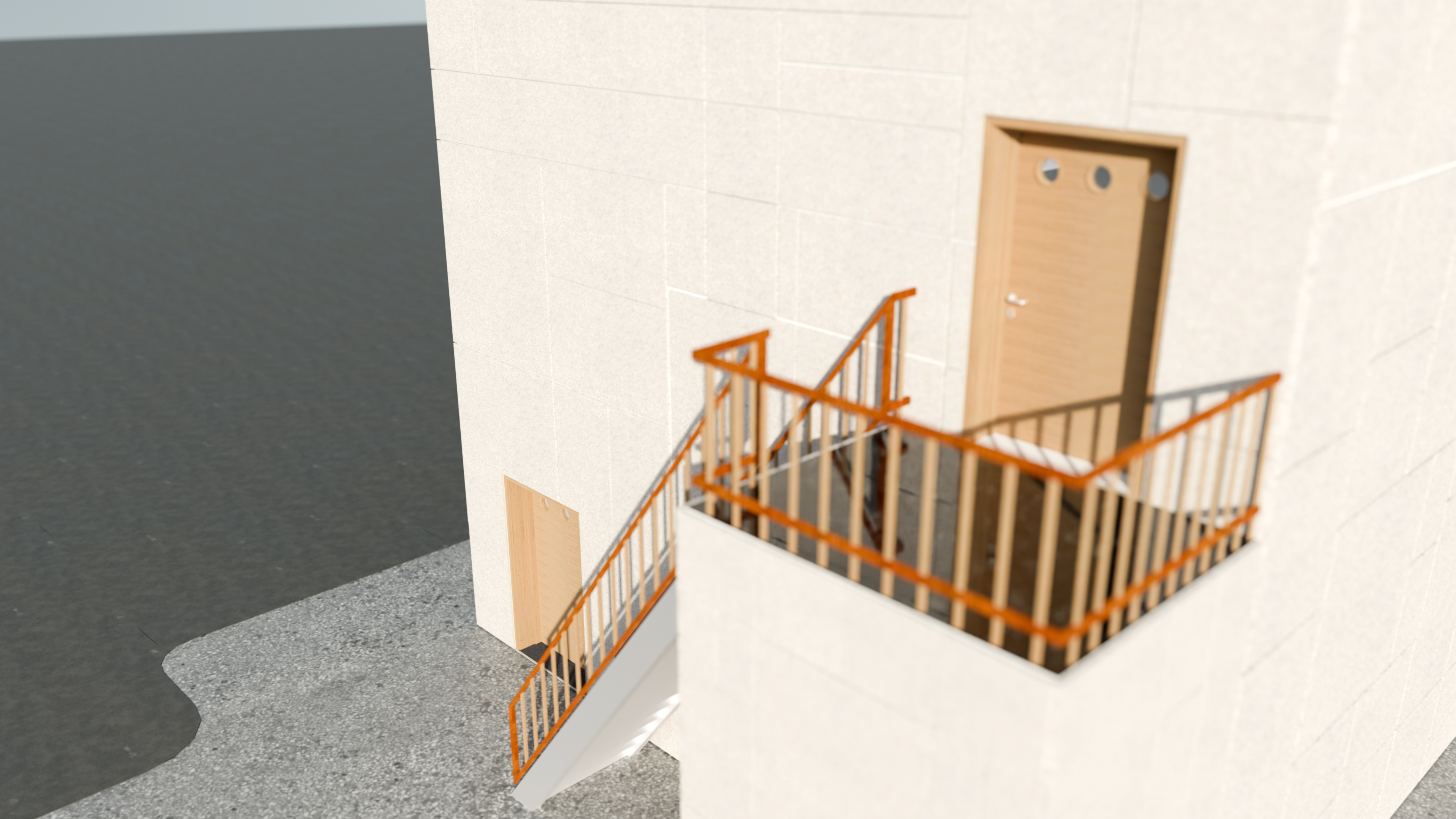 Top radial view 3D mockup